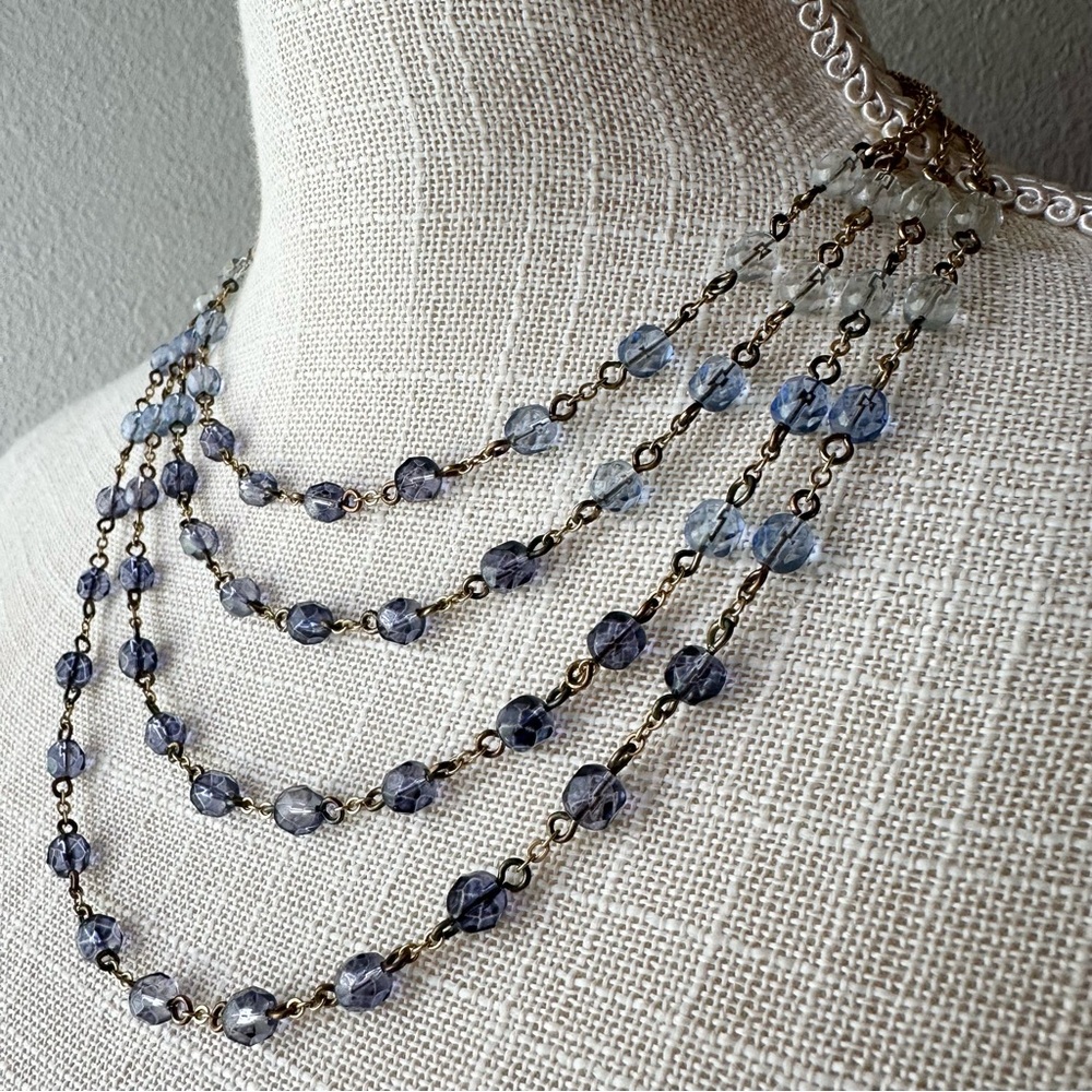 Elegant Multi-Strand Beaded Necklace